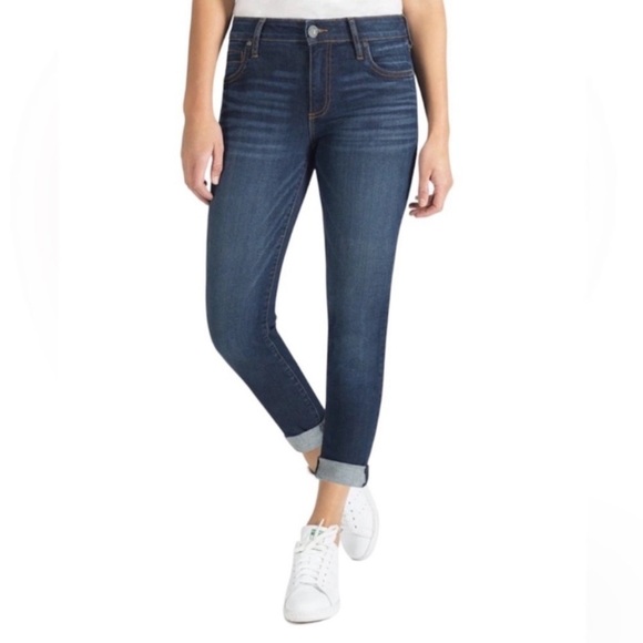 Kut From The Kloth Catherine Mid Rise Boyfriend Jeans (Abelia Wash) Size 8 - Picture 1 of 7